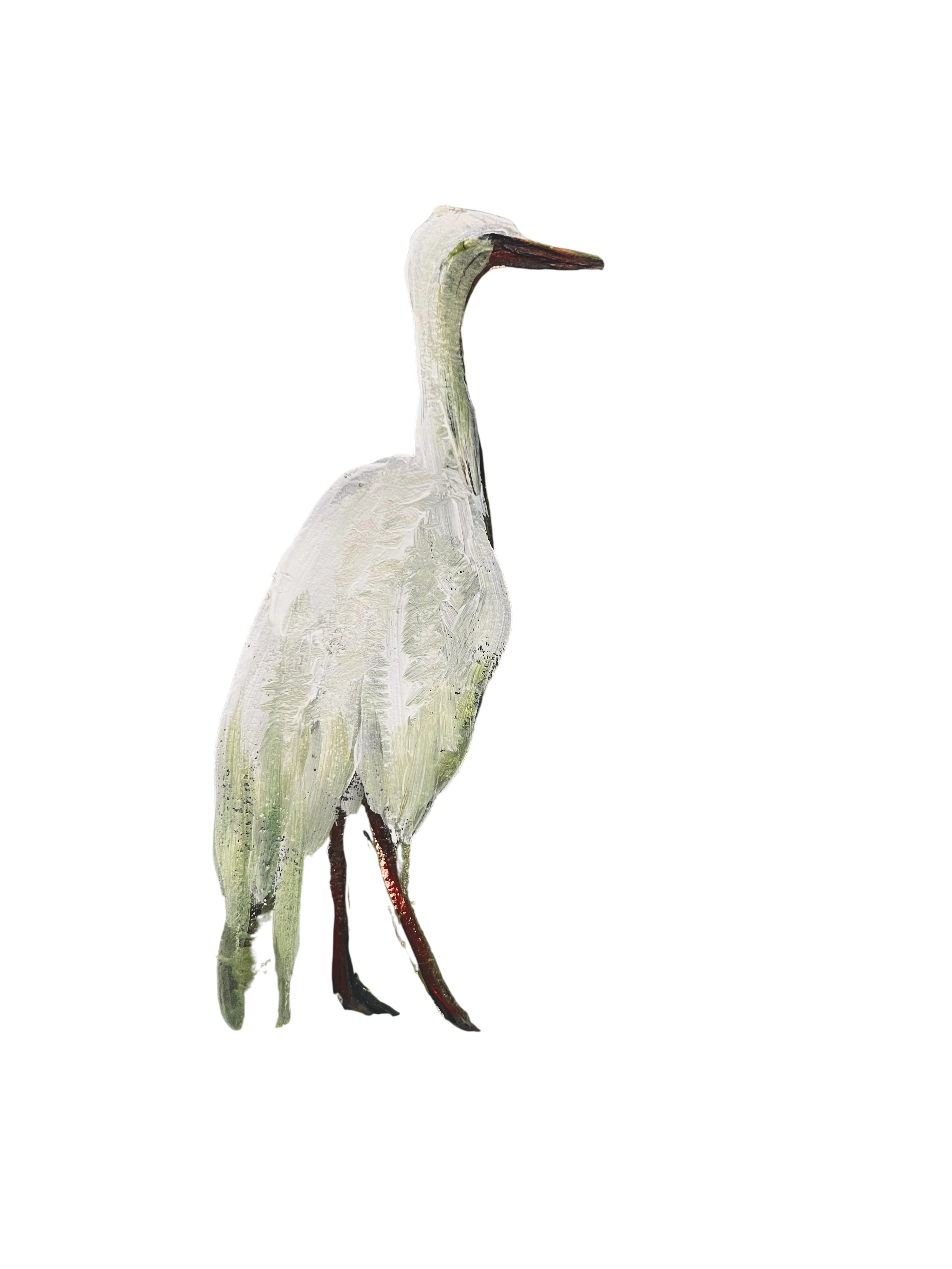 Great Egret, oil painting by Bay Studios